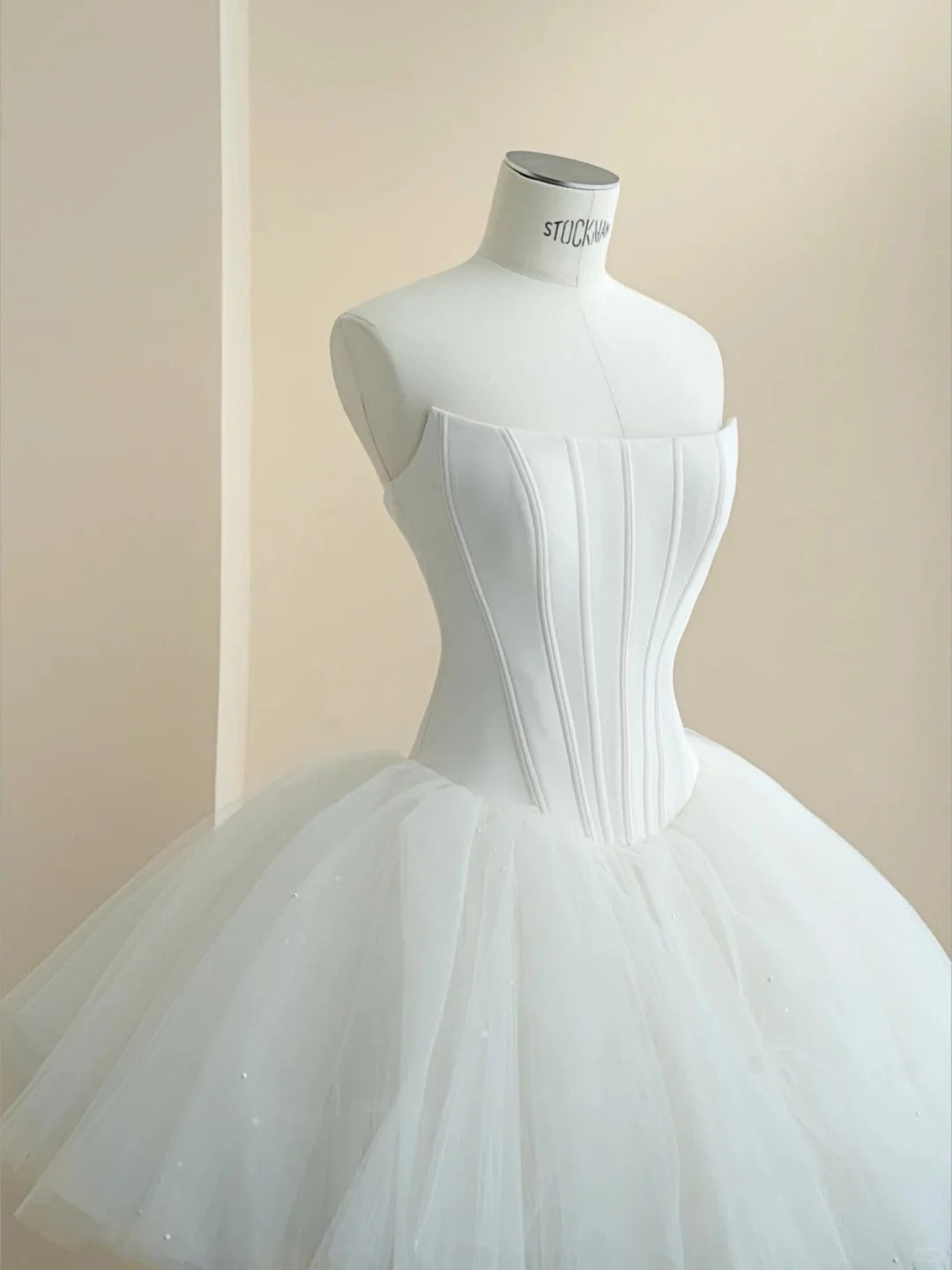 Elegant Homecoming Dress Strapless Tulle Back to School Outfits Party Dress  D6490