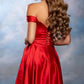 Fashionable Homecoming Dress Off the Shoulder Pleated A-Line Back to School Outfits Party Dress D7863