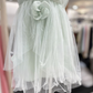 Beauty Homecoming Dress Halter Flower Back to School Outfits Party Dress  D6579
