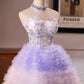 Unique Homecoming Dress Sweetheart Flower Tulle Cascade Back to School Outfits Party Dress D7805