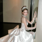 Elegant Glittering Beaded Sequined Applique Sweetheart Design Mermaid Wedding Dress Prom Dress Evening Dress D1718