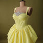 Chic Homecoming Dress Spaghetti Strap Pleated Rinestone Back to School Outfits Party Dress  D7408