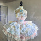 Unique Homecoming Dress Halter Cascade Bowknot Back to School Outfits Party Dress  D7721