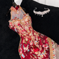 Gorgeous Sparkling Beaded Sequin Mermaid Design Exquisite Embroidery Evening Dress Prom Dresses D1643