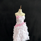 Chic Homecoming Dress Strapless Tulle Cascade Beading Prom Dress Back to School Outfits Party Dress  D6139