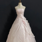 Light Pink Strapless A-Line Birthday Dress Long Evening Party Ball gown, D245
