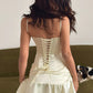 Beautiful Homecoming Dress Spaghetti Strap Pleated Back to School Outfits Party Dress D7178