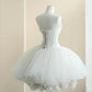 Elegant Homecoming Dress Strapless Tulle Back to School Outfits Party Dress  D6490