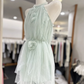 Beauty Homecoming Dress Halter Flower Back to School Outfits Party Dress  D6579