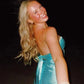 Beauty Homecoming Dress Sweetheart Pleated Back to School Outfits Party Dress D6739