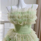 Stunning Homecoming Dress Strapless Lace Bowknot Tulle Casacde A-Line Back to School Outfits Party Dress D7922