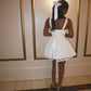Stunning Homecoming Dress White Square Tulle Back to School Outfits Party Dress D6841