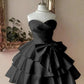 Charming Homecoming Dress Sweetheart Pleated Bowknot Cascade Back to School Outfits Party Dress  D7388