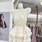 Simple Homecoming Dress Halter Pearl Back to School Outfits Party Dress  D6581