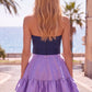 Unique Homecoming Dress Sweetheart Bowknot Back to School Outfits Party Dress D7811
