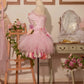Stunning Homecoming Dress Strapless Flower Tulle Dress Back to School Outfits Party Dress  D6403