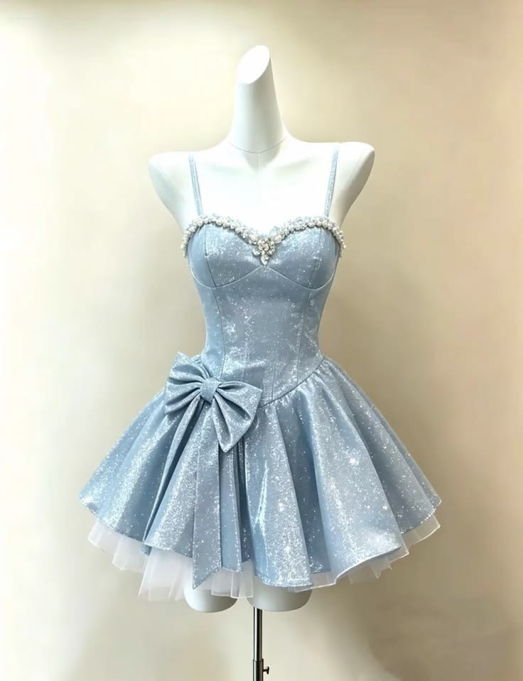 Unique Homecoming Dress Spaghetti Strap Sweetheart Sequins Rinestone Bowknot Back to School Outfits Party Dress D7757