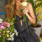 Unique Homecoming Dress Sweetheart A-Line Bowknot Back to School Outfits Party Dress D7790