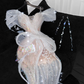 Vintage Sparkling Champagne Sequin Off-the-shoulder Sheath Elegant Chiffon Evening Dress Prom Dresses D1628