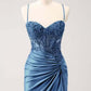 Chic Homecoming Dress Spaghetti Strap Applique Back to School Outfits Party Dress  D7403