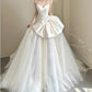 Elegant Wedding Dress Sweetheart Pleated Bowknot Tulle Wedding Dress D7236