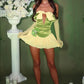 Beautiful Homecoming Dress V Neck Bowknot Pleated Back to School Outfits Party Dress D7221