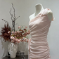 Charming Homecoming Dress One Shoulder Pleated Back to School Outfits Party Dress  D6582