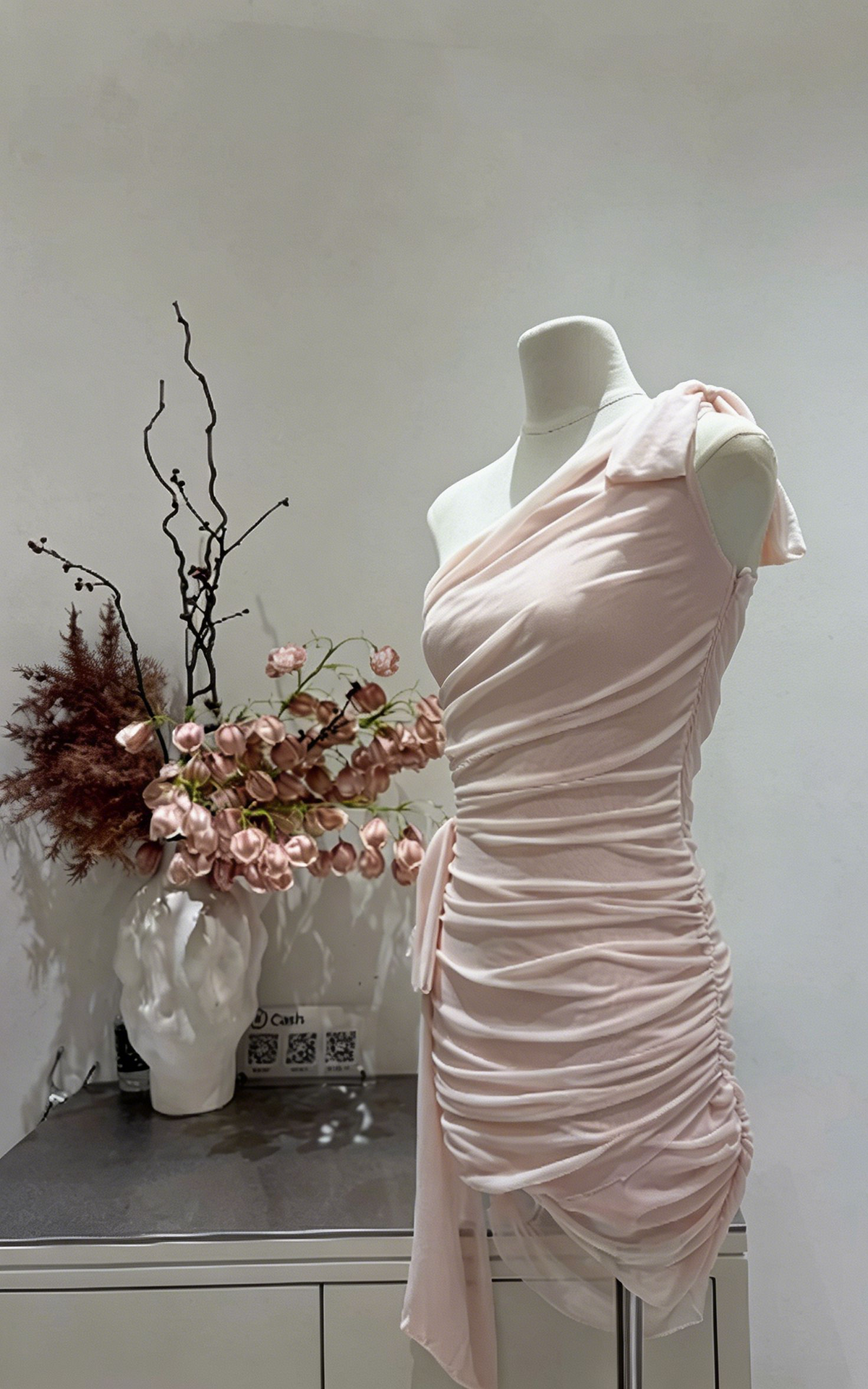 Charming Homecoming Dress One Shoulder Pleated Back to School Outfits Party Dress  D6582