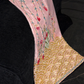 Sparkling Pink Beaded Sequined Design Elegant Mermaid Prom Dress Evening Dress D1694