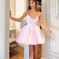 Fashionable Homecoming Dress Sweetheart Rinestone Bowknot A-Line Back to School Outfits Party Dress D7839