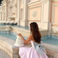 Fashionable Homecoming Dress Sweetheart Rinestone Bowknot A-Line Back to School Outfits Party Dress D7839