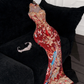 Gorgeous Sparkling Beaded Sequin Mermaid Design Exquisite Embroidery Evening Dress Prom Dresses D1643