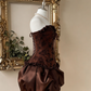 Charming Homecoming Dress Sweetheart Pleated Applique Flouncing Bowknot Back to School Outfits Party Dress  D7392