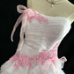 Chic Homecoming Dress Strapless Tulle Cascade Beading Prom Dress Back to School Outfits Party Dress  D6139