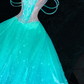 Gorgeous Sparkling Blue-green Sequin A-Line Design Evening Dress Prom Dresses D1644