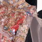 Gorgeous Shiny Beaded Exquisite Embroidery 3D Butterflies Mermaid Floor-length Evening Dress Prom Dresses D1663