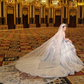 Gorgeous Shiny Beaded Sequined Sweetheart Design A-Line Wedding Dress Ball Gown Prom Dress Evening Dress D1721