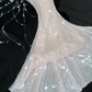 Gorgeous Sparkling Champagne Sequin Sweetheart Mermaid Elegant Chiffon Evening Dress Prom Dresses D1627