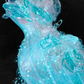 Gorgeous Sparkling Blue Beaded Sequin Mermaid Elegant Chiffon Tulle Evening Dress Prom Dresses D1615