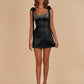 Unique Homecoming Dress Spaghetti Strap Bowknot Rinestone Back to School Outfits Party Dress D7820
