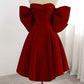 Unique Homecoming Dress Strapless Bowknot Back to School Outfits Party Dress D7754