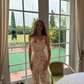 Simple Fashion Mermaid Floral Design A-line Women Party Dress, D1411