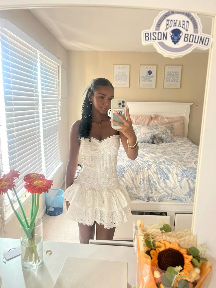 White Sweetheart A-Line Short Party Dress Homecoming Dress MD7315