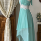 Stunning Homecoming Dress Halter Lace Hi-Lo Back to School Outfits Party Dress  D6527