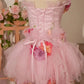 Stunning Homecoming Dress Strapless Flower Tulle Dress Back to School Outfits Party Dress  D6403