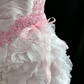 Chic Homecoming Dress Strapless Tulle Cascade Beading Prom Dress Back to School Outfits Party Dress  D6139