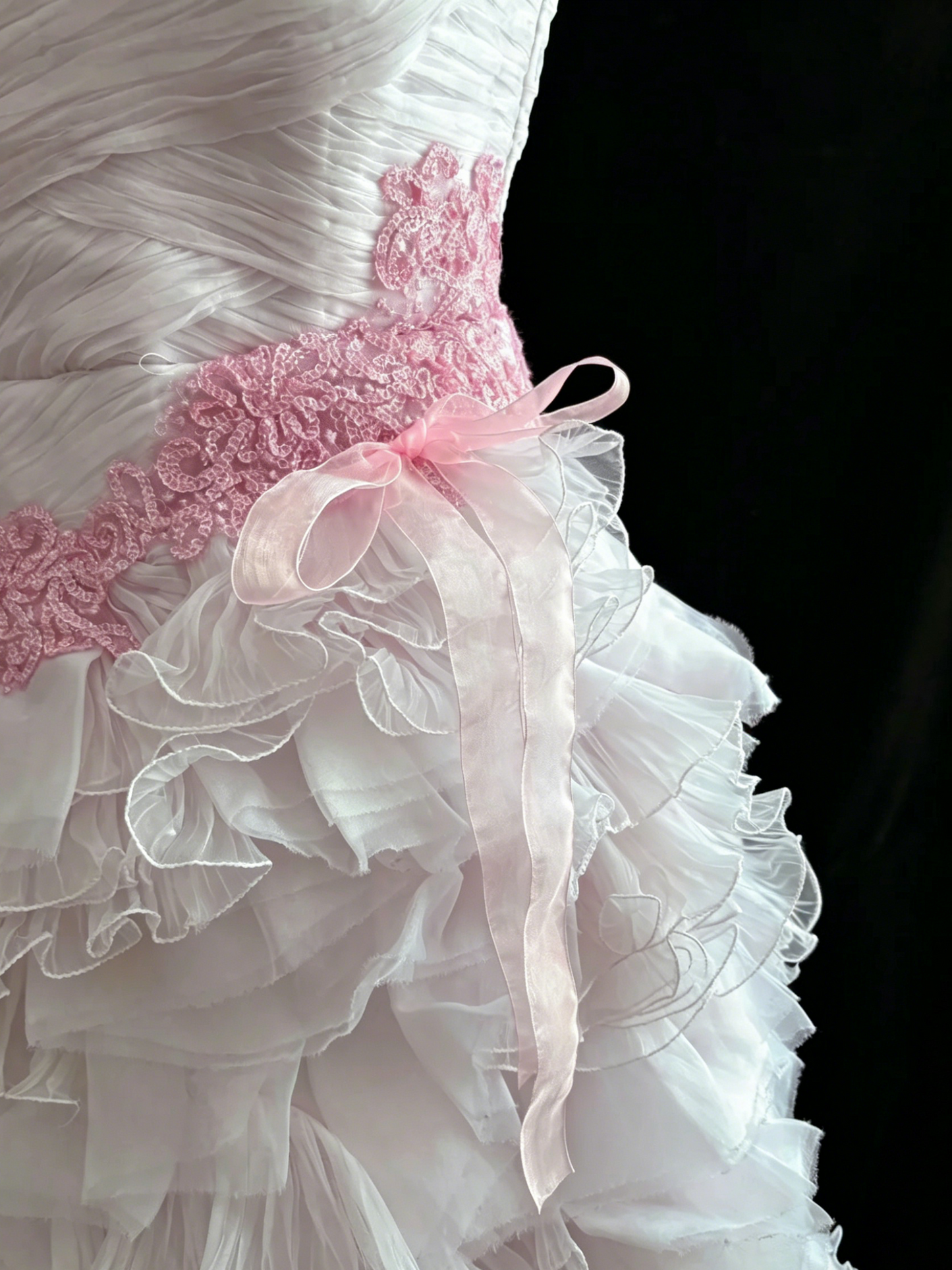Chic Homecoming Dress Strapless Tulle Cascade Beading Prom Dress Back to School Outfits Party Dress  D6139