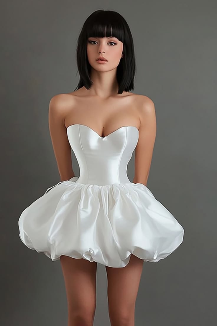 Unique Homecoming Dress Sweetheart A-Line Back to School Outfits Party Dress D7782