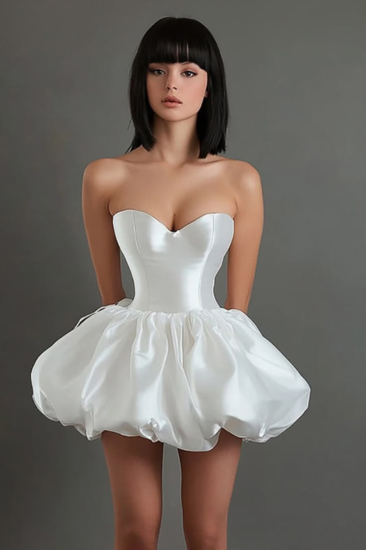 Unique Homecoming Dress Sweetheart A-Line Back to School Outfits Party Dress D7782