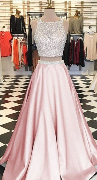 chinese dress ladies Two Piece Pink Lace Satin Long Sleeve Homecoming Dresses Short Prom Dress,  MH272